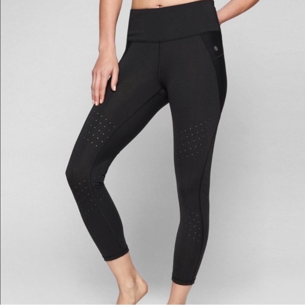 Athleta Stealth Trucool Perforated Leggings Size XS